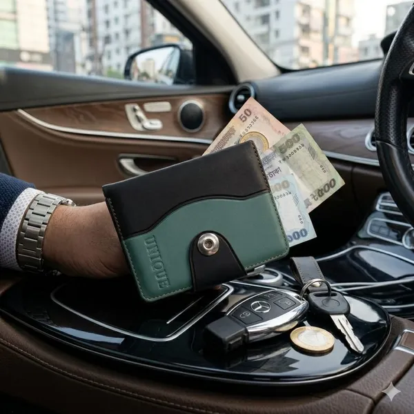 Green_&_Black_Leather_Wallet_For_Daily_Use