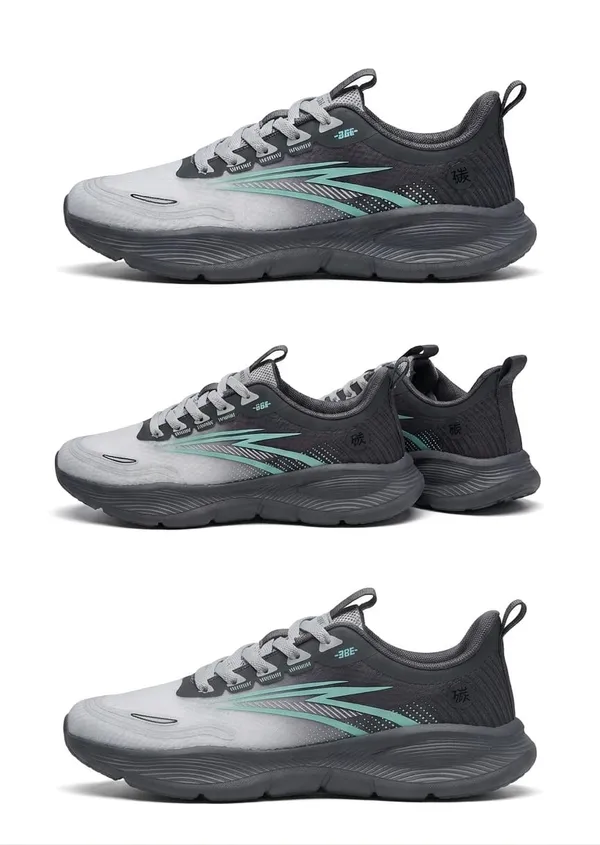 Grey_&_Mint_Green_Mesh_Synthetic_Sports_Sneakers_For_Sports_Running