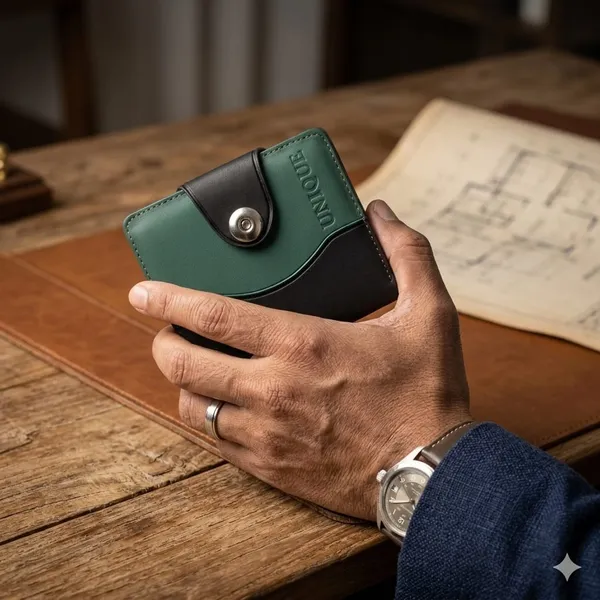 Green_&_Black_Leather_Wallet_For_Daily_Use