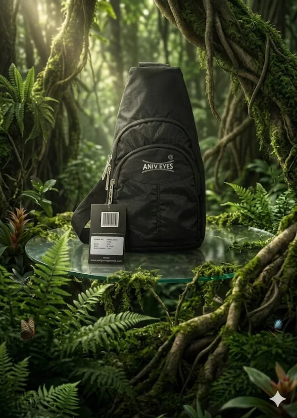 Black_Polyester_Sling_Bag_For_Travel_Daily_Carry