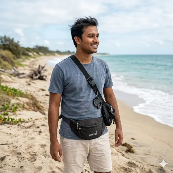 Black_Nylon_Fanny_Pack_For_Travel