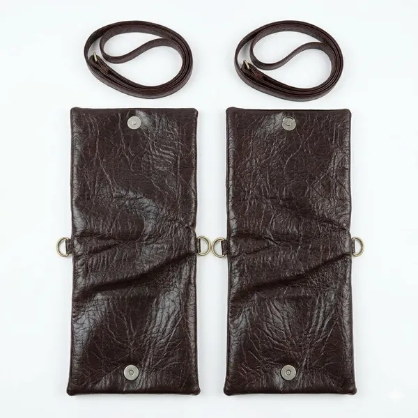 Brown_Faux_Leather_Phone_Pouch_For_Mobile_Storage