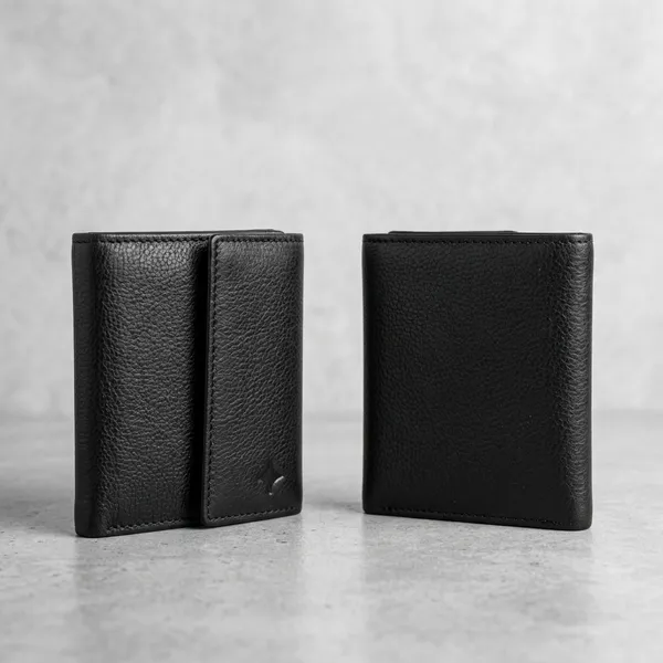 Black_Genuine_Leather_Trifold_Wallet_For_Daily_Use