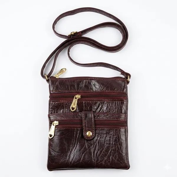 Brown_Faux_Leather_Phone_Pouch_For_Mobile_Storage