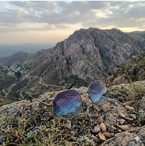 Blue_Metal_Polycarbonate_Round_Sunglasses_For_Outdoor_Adventure