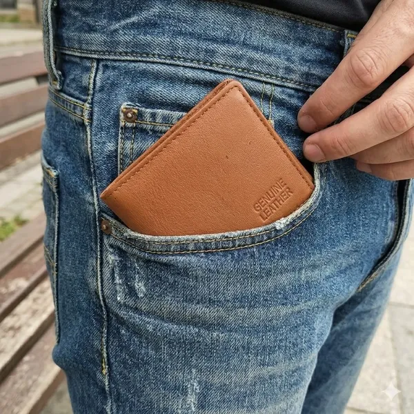 Tan_Genuine_Leather_Bifold_Wallet_For_Daily_Use