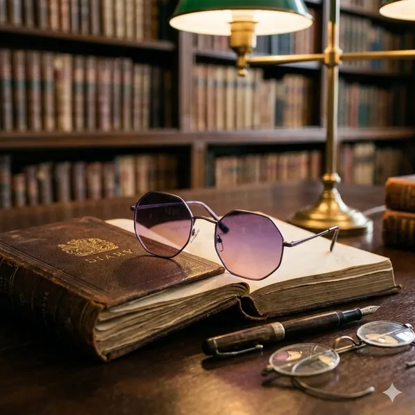 Purple_&_Silver_Metal_Sunglasses_For_Fashion_Wear