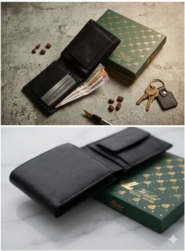 Black_Genuine_Leather_Bifold_Wallet_For_Daily_Use