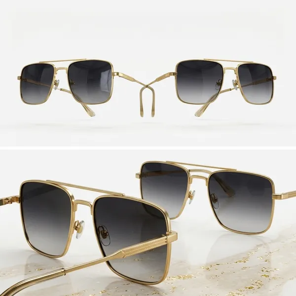 Gold_Metal_Square_Sunglasses_For_Casual_Wear