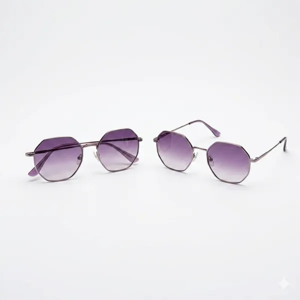 Purple_&_Silver_Metal_Sunglasses_For_Fashion_Wear