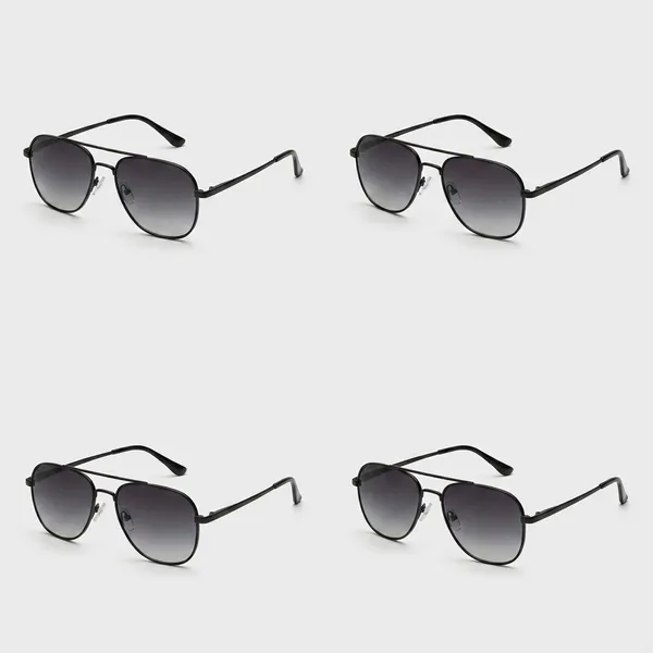 Black_Metal_Aviator_Sunglasses_For_Driving
