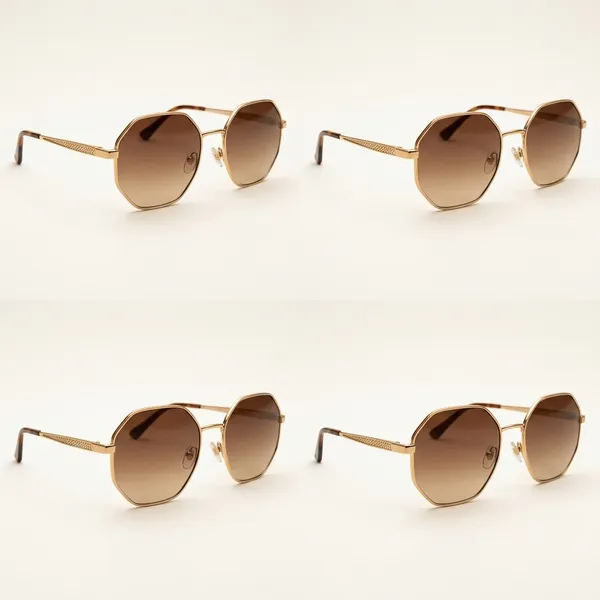 Gold_&_Brown_Metal_Oversized_Sunglasses_For_Fashion_Wear