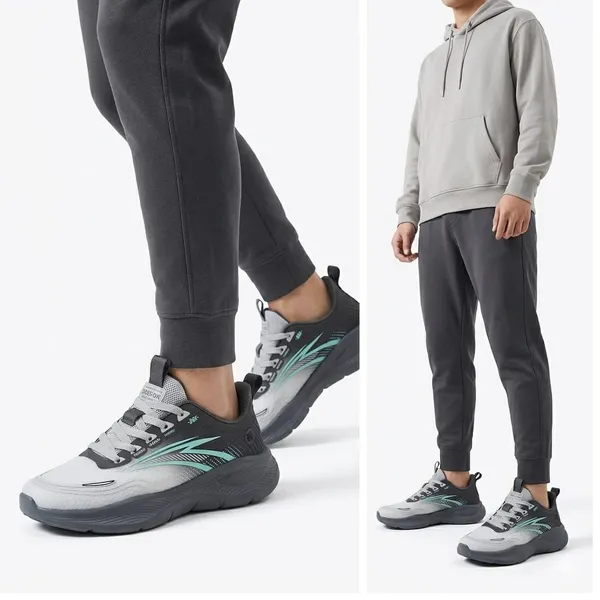Grey_&_Mint_Green_Mesh_Synthetic_Sports_Sneakers_For_Sports_Running