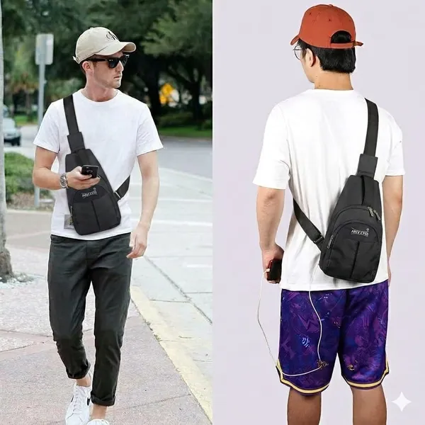 Black_Polyester_Sling_Bag_For_Travel_Daily_Carry