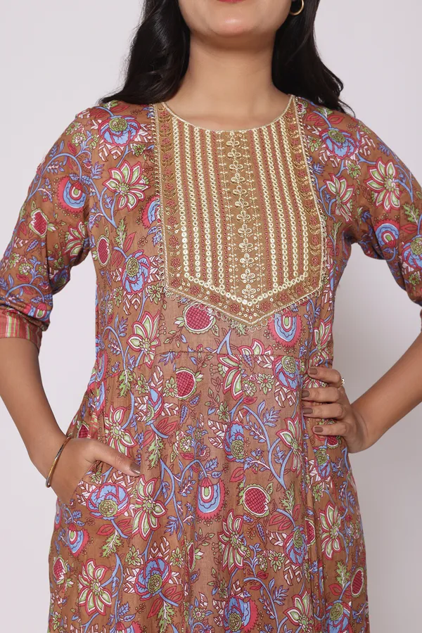 Terracotta_Cotton_Anarkali_Kurta_Sets_For_Women