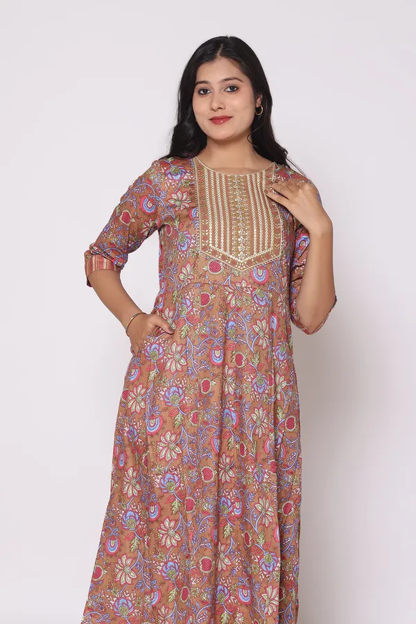 Terracotta_Cotton_Anarkali_Kurta_Sets_For_Women