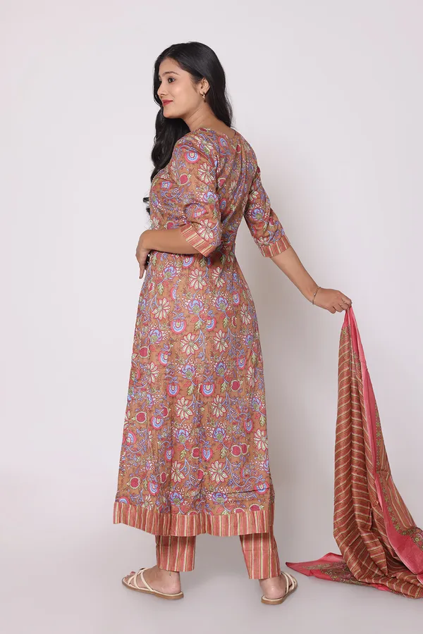 Terracotta_Cotton_Anarkali_Kurta_Sets_For_Women