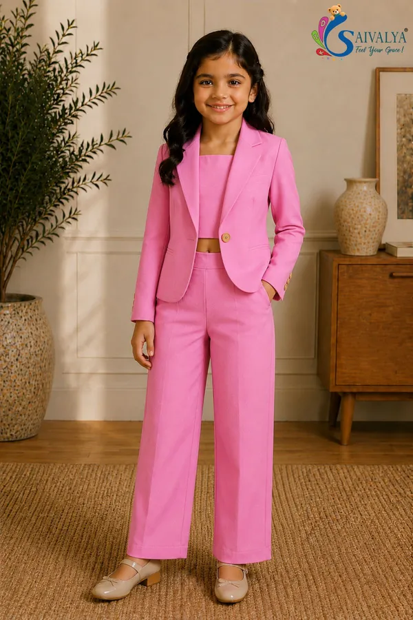 Pink_Cotton_Satin_3_Piece_Co_Ord_Set_(Jacket,_Crop_Top_And_Pants)_For_Girls