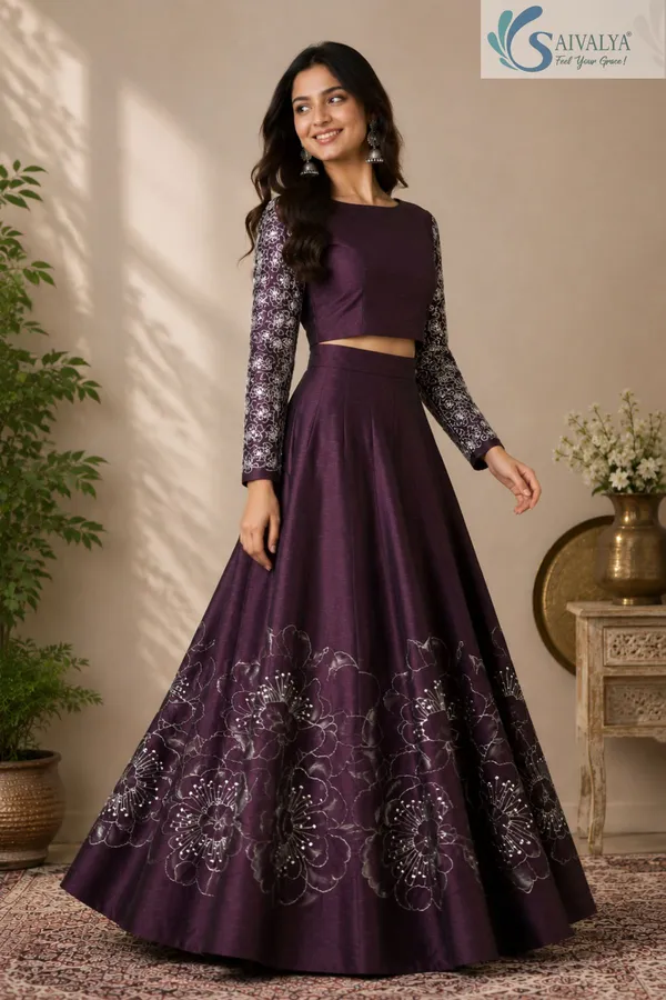 Améthyste_Bloom_Silk_Lehenga_Set