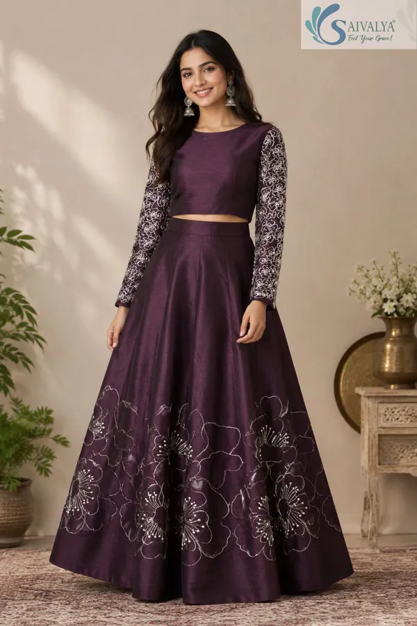 Améthyste_Bloom_Silk_Lehenga_Set