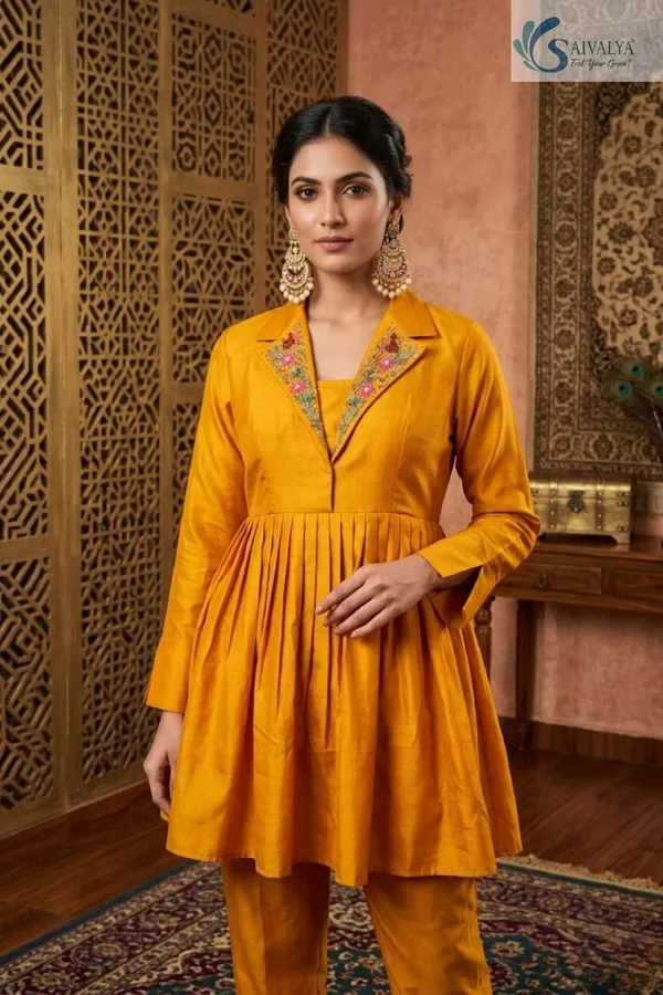 Aurelia_Mustard_Embroidered_Raw_Silk_Peplum_Co-ord_Set