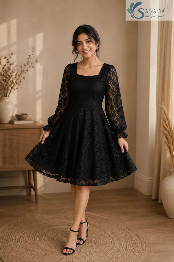 Black_Chikankari-Inspired_One_Piece_for_Women