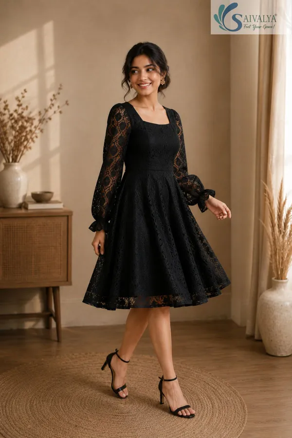 Black_Chikankari-Inspired_One_Piece_for_Women