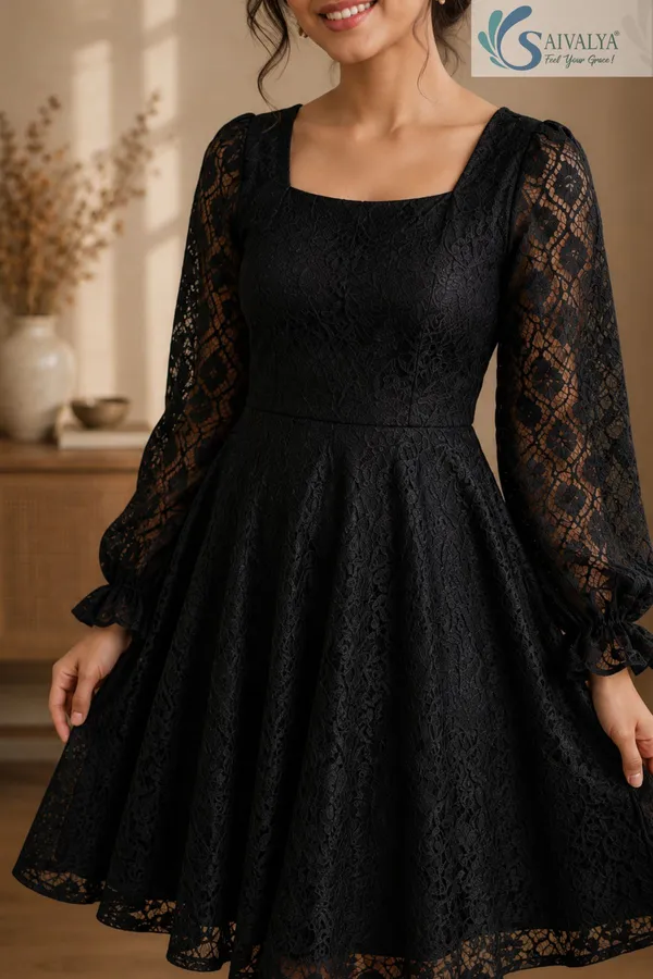 Black_Chikankari-Inspired_One_Piece_for_Women