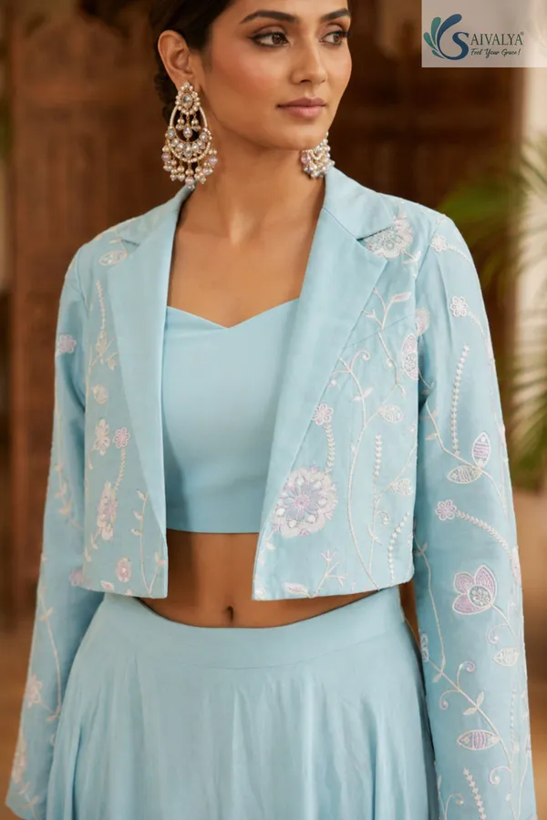 Celestia_Blue_Embroidered_Jacket_Lehenga_Set