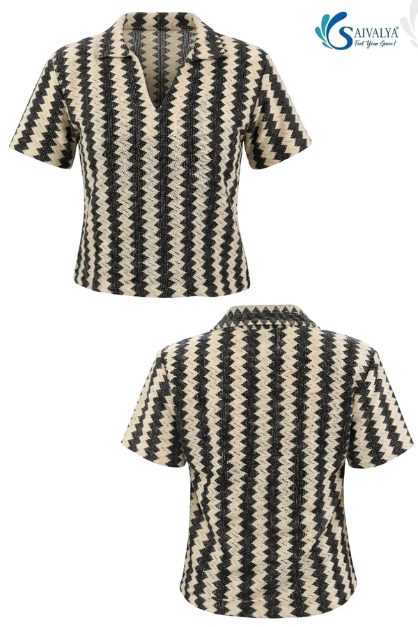 Grey_and_White_Cotton_Weaving_Premium_Top_for_Women