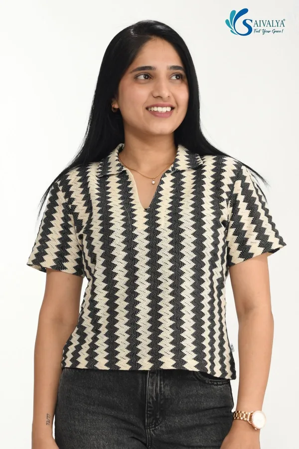 Grey_and_White_Cotton_Weaving_Premium_Top_for_Women