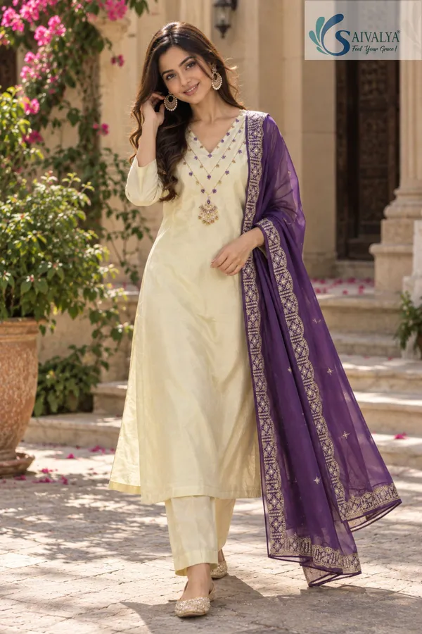 Ivory_Amethyst_Hand-Embellished_Chinon_Kurta_Set