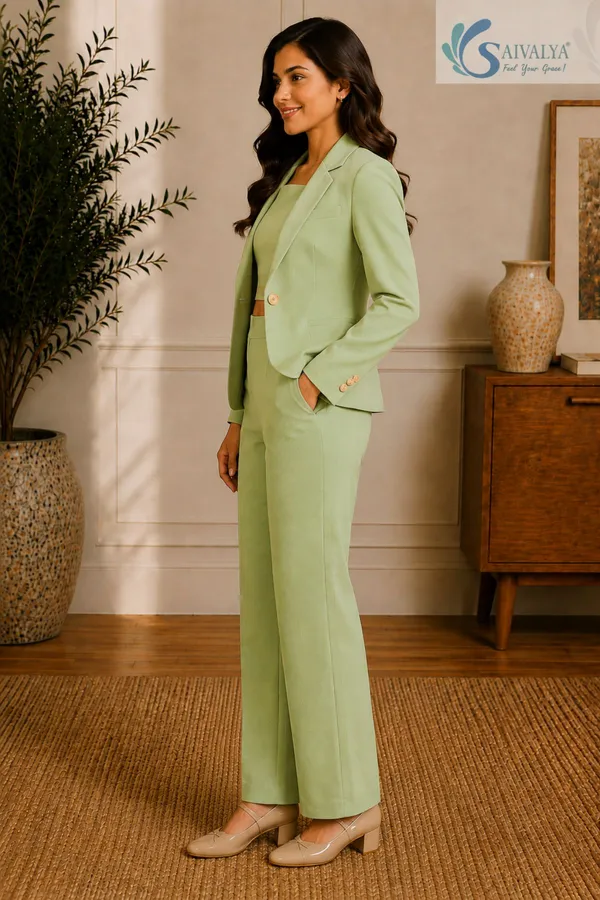 Pista_Green_Cotton_Satin_3_Piece_Co-Ord_Set_(Crop_Top,_Blazer_And_Pants)_For_Women