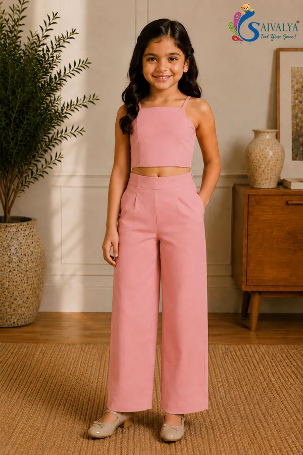 Dusty_Pink_Cotton_Satin_Co_Ord_Set_(Jacket,_Crop_Top_And_Pants)_For_Girls