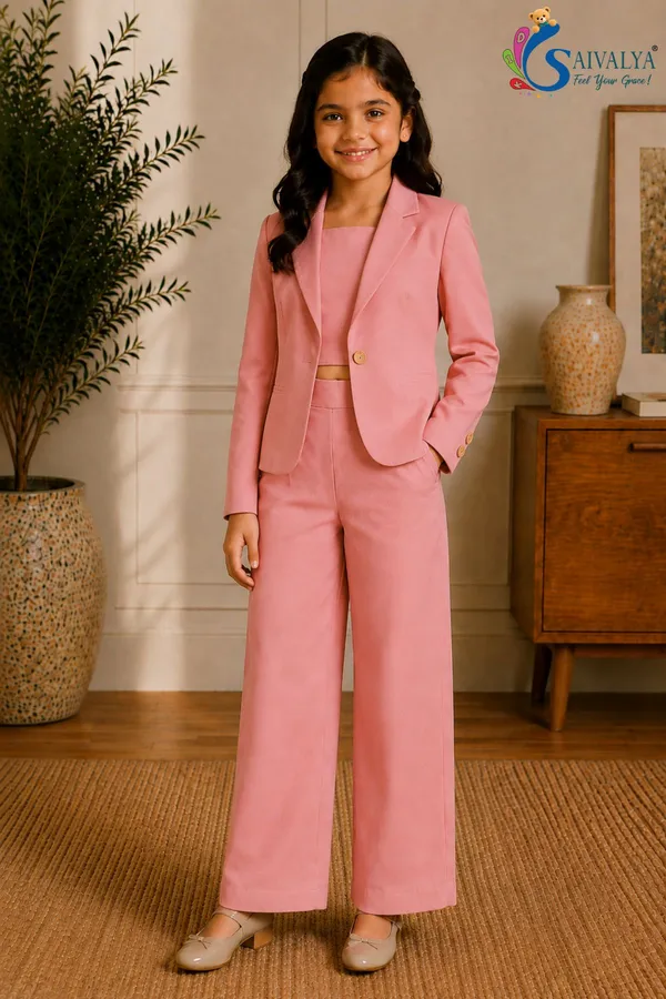 Dusty_Pink_Cotton_Satin_Co_Ord_Set_(Jacket,_Crop_Top_And_Pants)_For_Girls