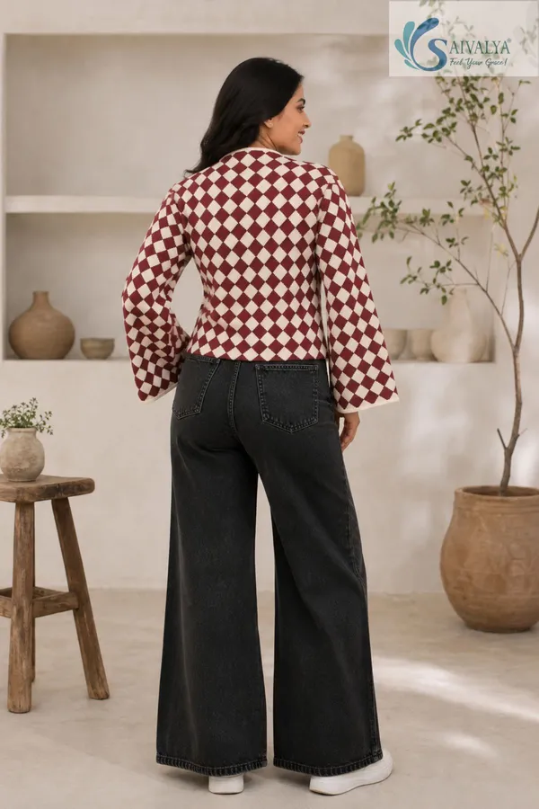 Maroon_and_White_Cotton_Weaving_Premium_Top_for_Women