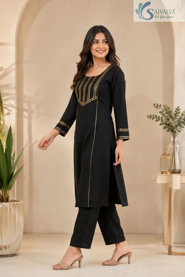 Noir_Aurelia_Gold-Embellished_Kurta_Set