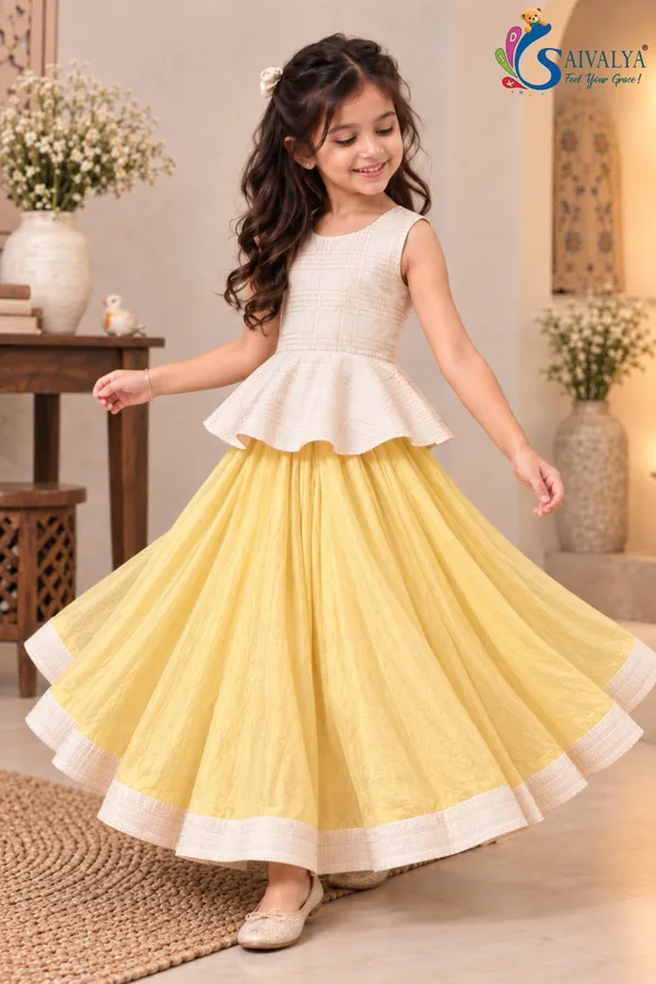 Pitambari_Yellow_Zari_Peplum_Chanderi_Lehenga_Set