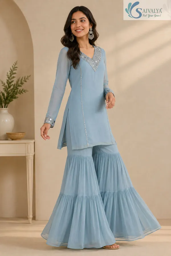 Saivalya_Ice_Blue_Mirror_Grace_Georgette_Sharara_Set