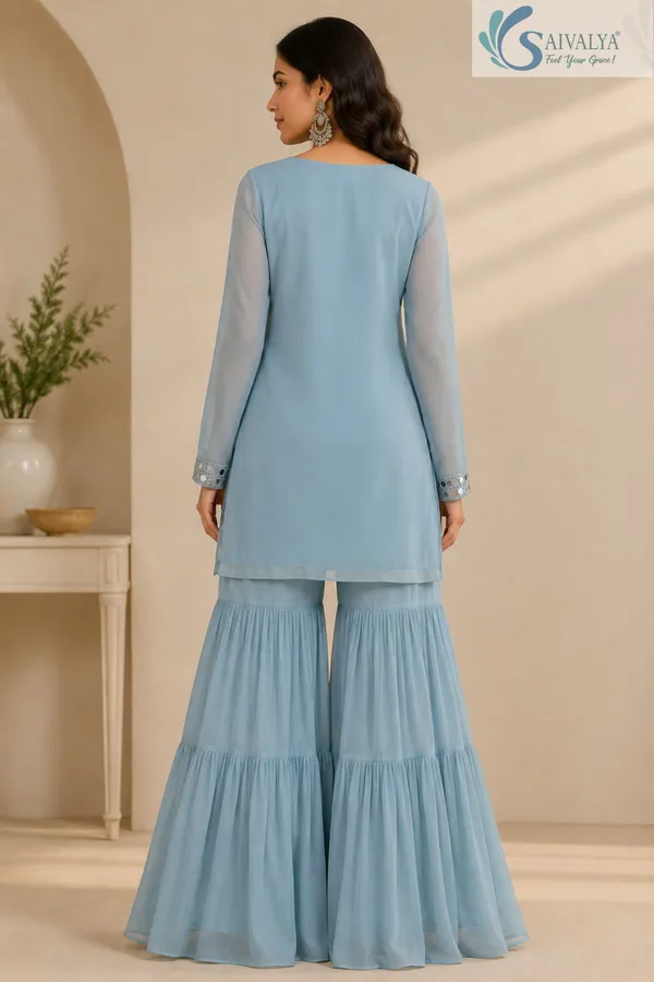 Saivalya_Ice_Blue_Mirror_Grace_Georgette_Sharara_Set