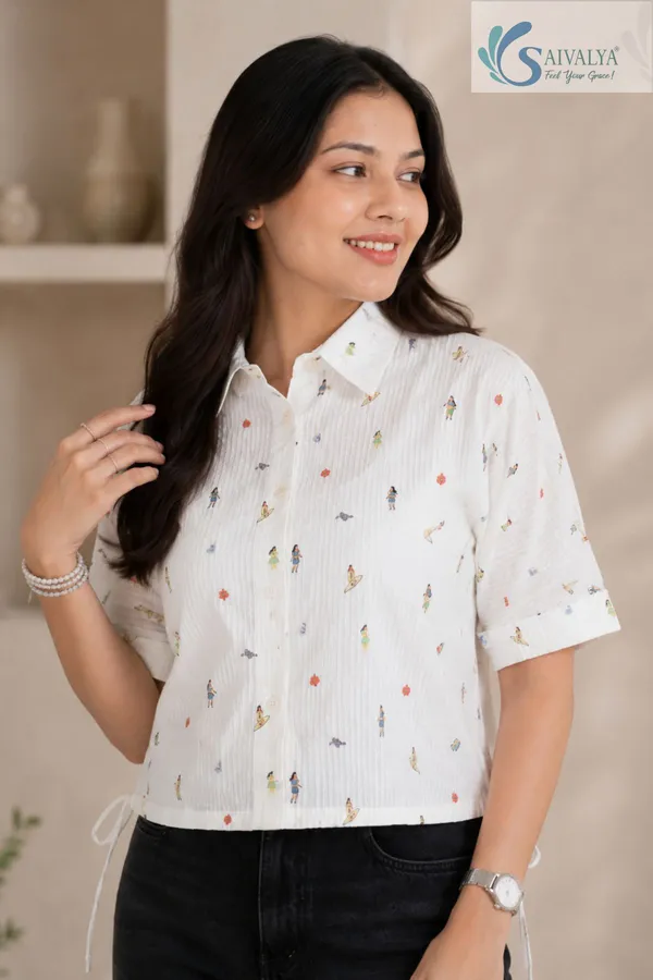 Seersucker_Cotton_Premium_Shirt_for_Women_-_Ivory