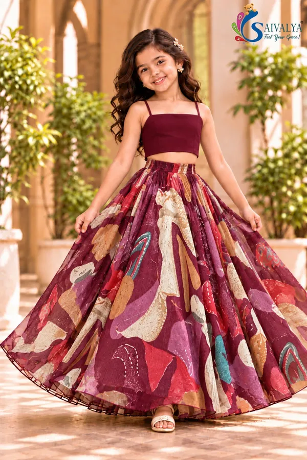 Wine_Extract_Blossom_3_Piece_Crop_Top,_Jacket_&_Flared_Skirt_Set_for_Girls