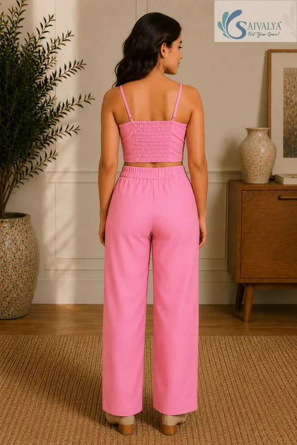 Pink_Cotton_Satin_3_Piece_Co-Ord_Set_(Crop_Top,_Blazer_And_Pants)_For_Women