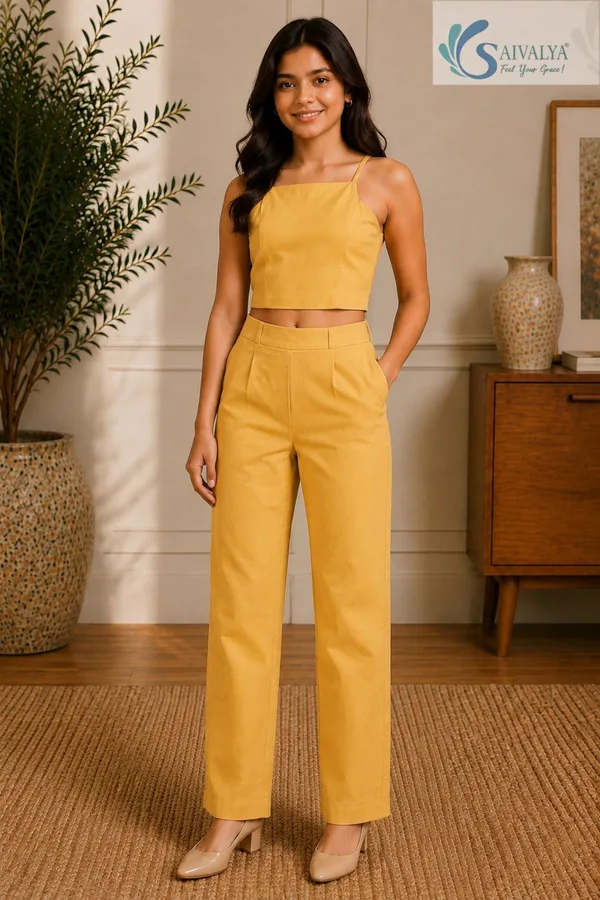 Mustard_Yellow_Cotton_Satin_3_Piece_Co-Ord_Set_(Crop_Top,_Blazer_And_Pants)_For_Women