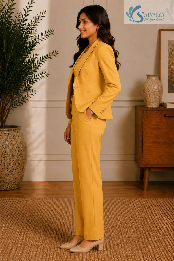 Mustard_Yellow_Cotton_Satin_3_Piece_Co-Ord_Set_(Crop_Top,_Blazer_And_Pants)_For_Women