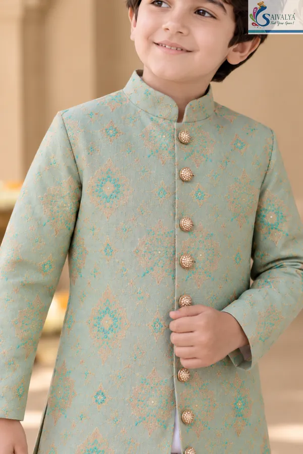 Aqua_Royale_Brocade_Sherwani_Set