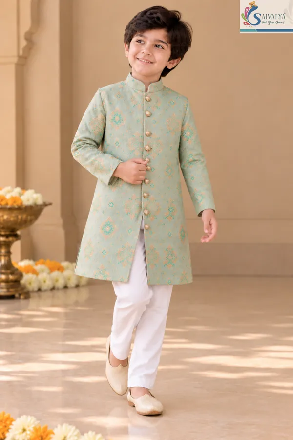 Aqua_Royale_Brocade_Sherwani_Set