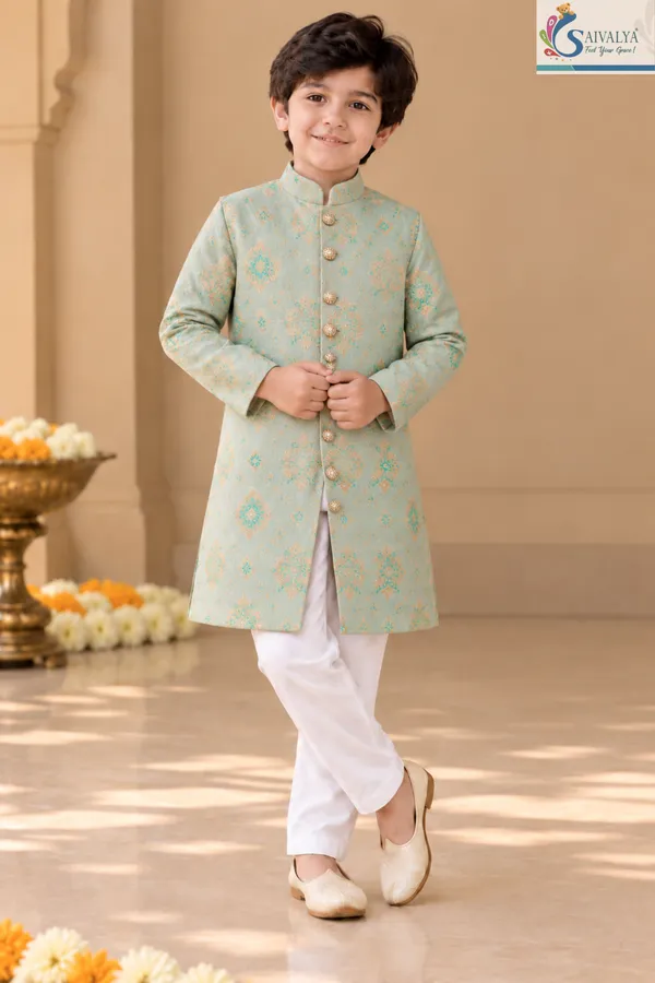 Aqua_Royale_Brocade_Sherwani_Set