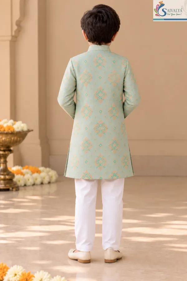 Aqua_Royale_Brocade_Sherwani_Set
