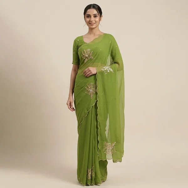 Rutexa_Fashion_Hand_Work_Pure_Chiffon_Light_Weight_Saree_Party_Wear